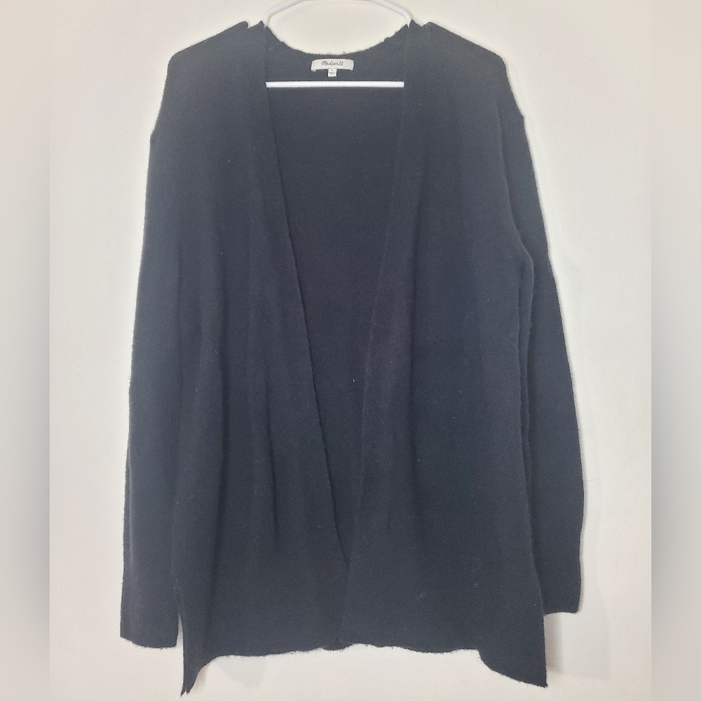 Madewell Black Merino Wool Alpaca Blend Cardigan Size Small Capsule Wardrobe